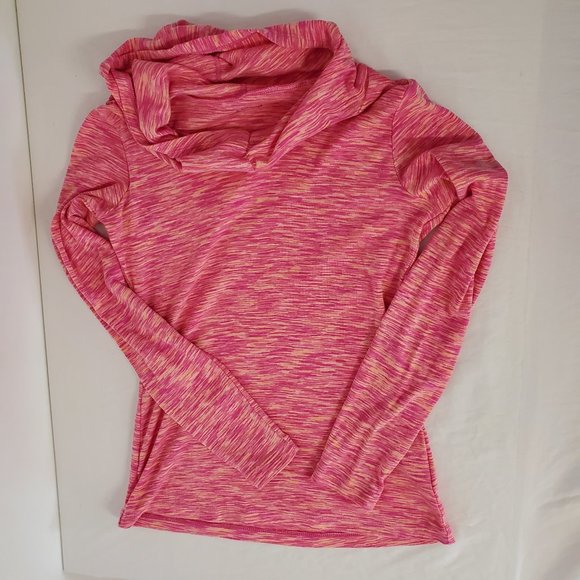 Columbia Tops - Columbia Womens Hoodie Size Small Light Pink Yellow Athletic long sleeve